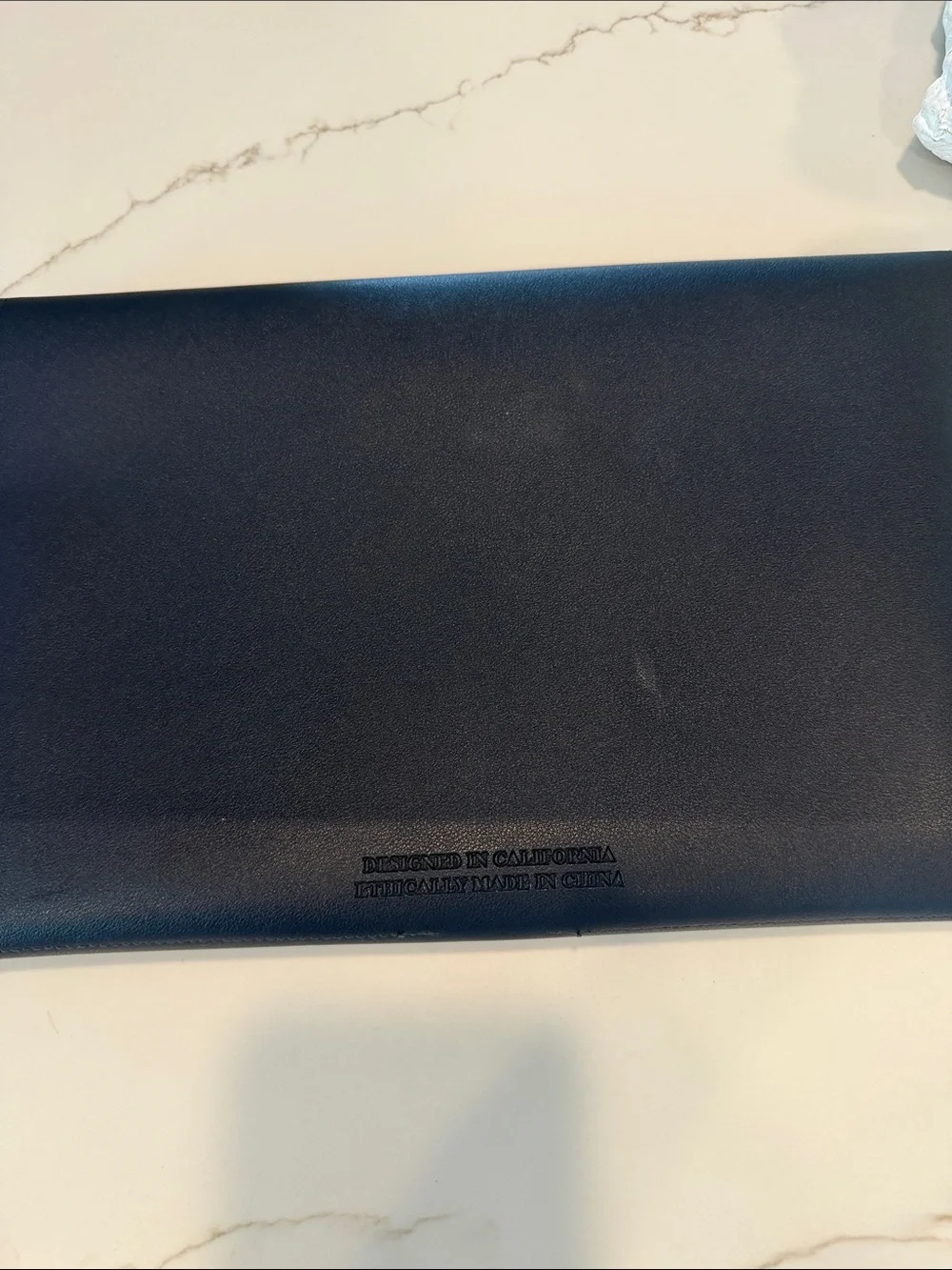 Glass Ladder & CO Navy Vegan Leather Pouch